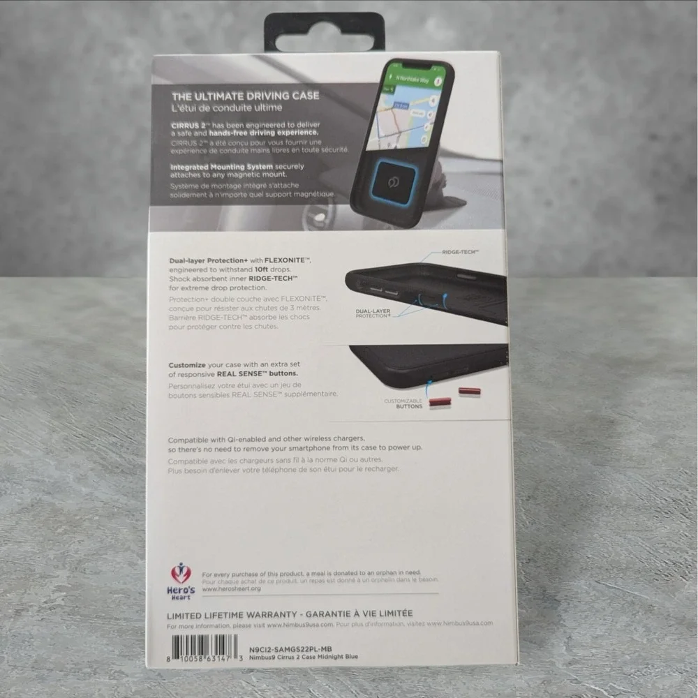 Nimbus9 Cirrus 2 Case for Samsung Galaxy S22+ 5G Midnight Blue See Descr W7